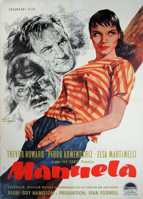 Manuela DVD drama featuring Trevor Howard and Pedro Armendáriz, part of rareandcollectibledvds movies and DVDs collection.