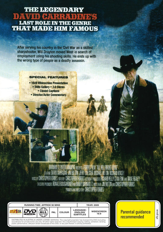 DVD cover of "All Hell Broke Loose" drama featuring Dianne All and Harry All, from rareandcollectibledvds collection.