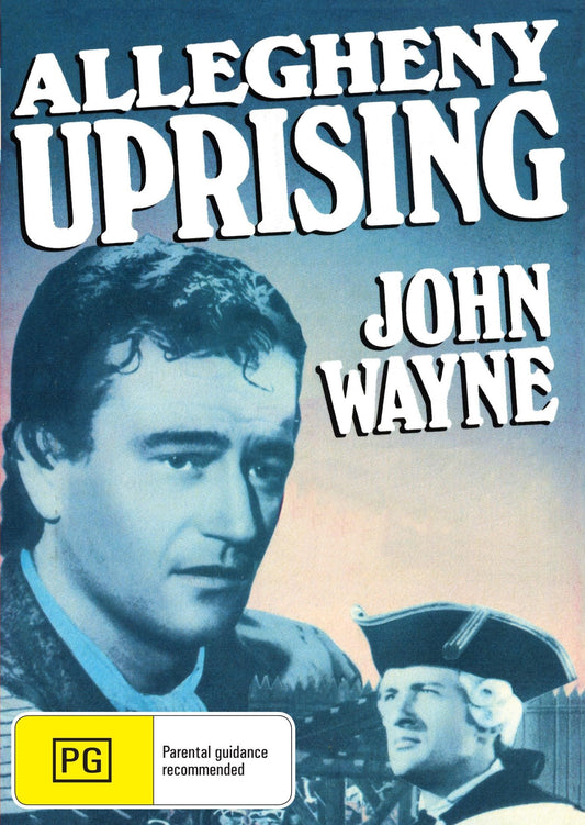 DVD cover of "Allegheny Uprising" featuring John Wayne and Claire Trevor, a classic drama movie in the Movies & DVDs collection.