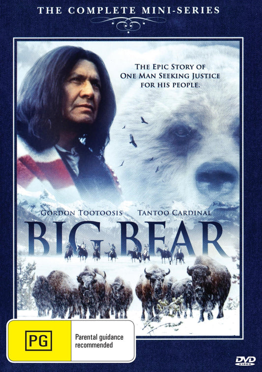 Big Bear mini series DVD featuring Gordon Tootoosis and Tantoo Cardinal, a biography movie from the Rare and Collectible DVDs collection.
