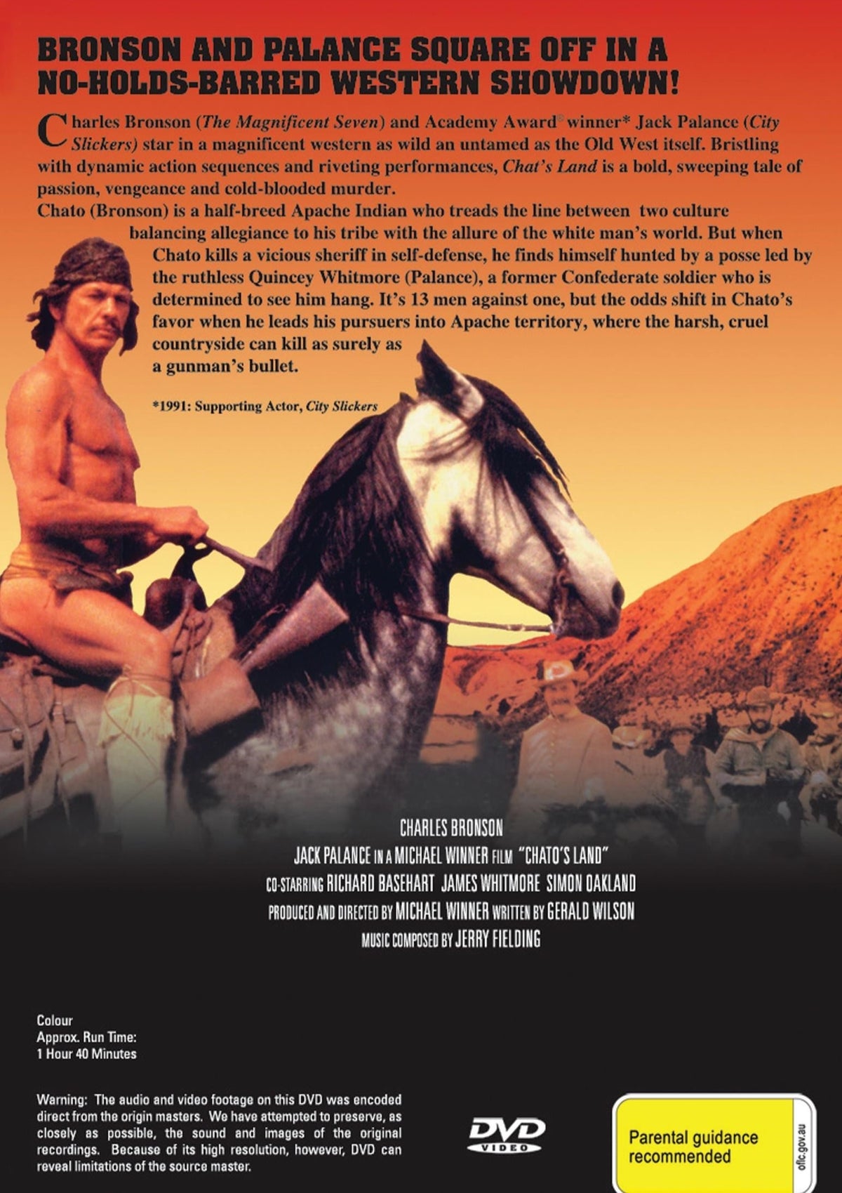 Chato's Land DVD featuring Charles Bronson and Jack Palance, drama movie from the Movies & DVDs collection.