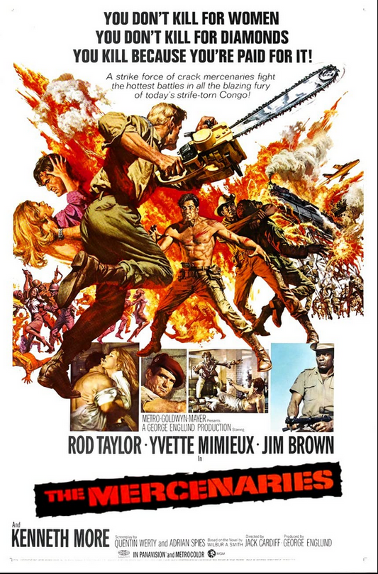 DVD of Dark of the Sun aka The Mercenaries featuring Rod Taylor and Yvette Mimieux, drama movie from Rare and Collectible DVDs.