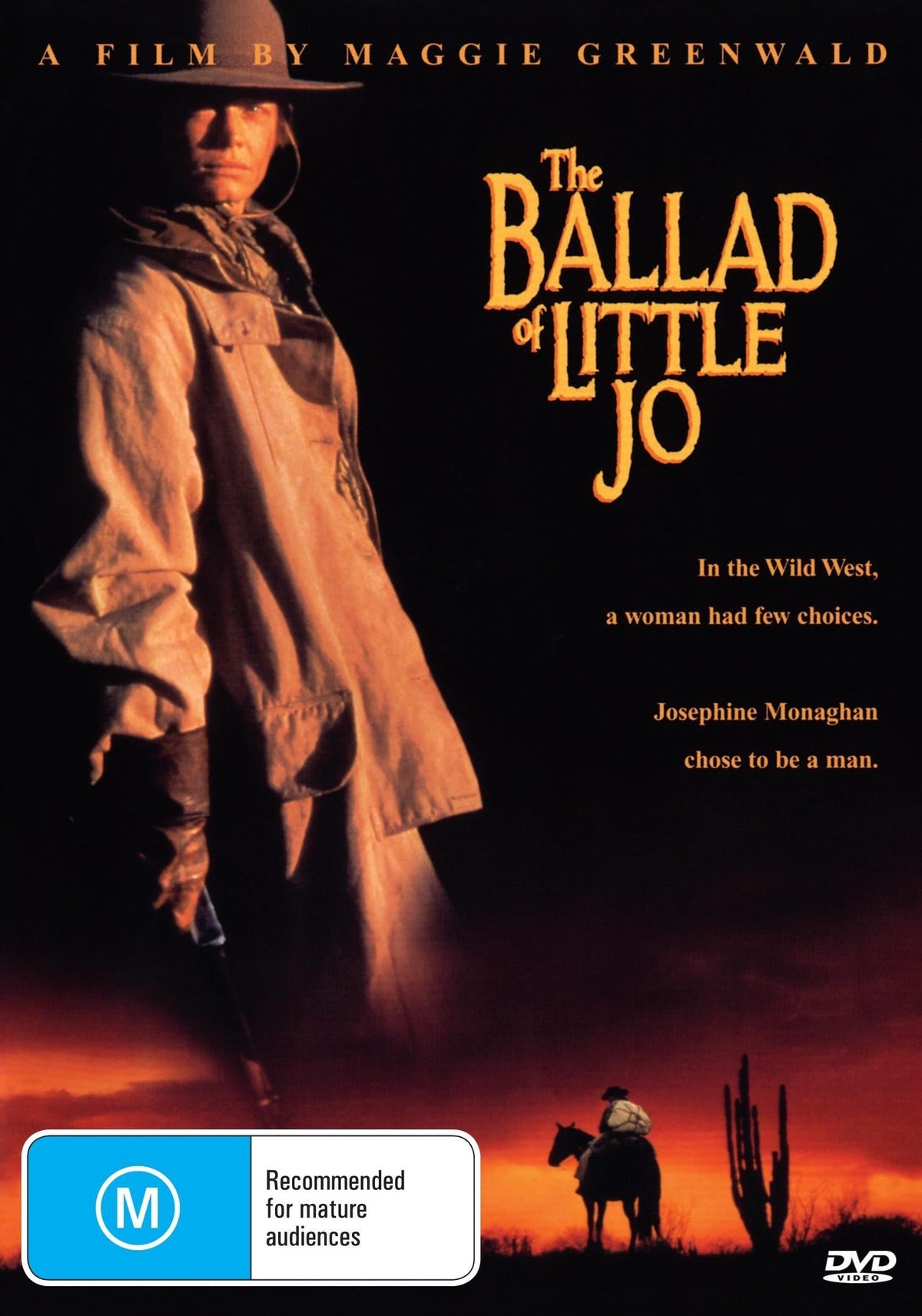 DVD of The Ballad of Little Jo drama starring Suzy Amis and Bo Hopkins, from Rare and Collectible DVDs.
