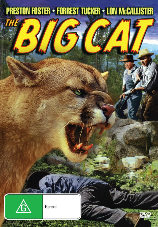 DVD cover of "The Big Cat" featuring Lon McCallister and Peggy Ann Garner, part of Movies & DVDs collection.