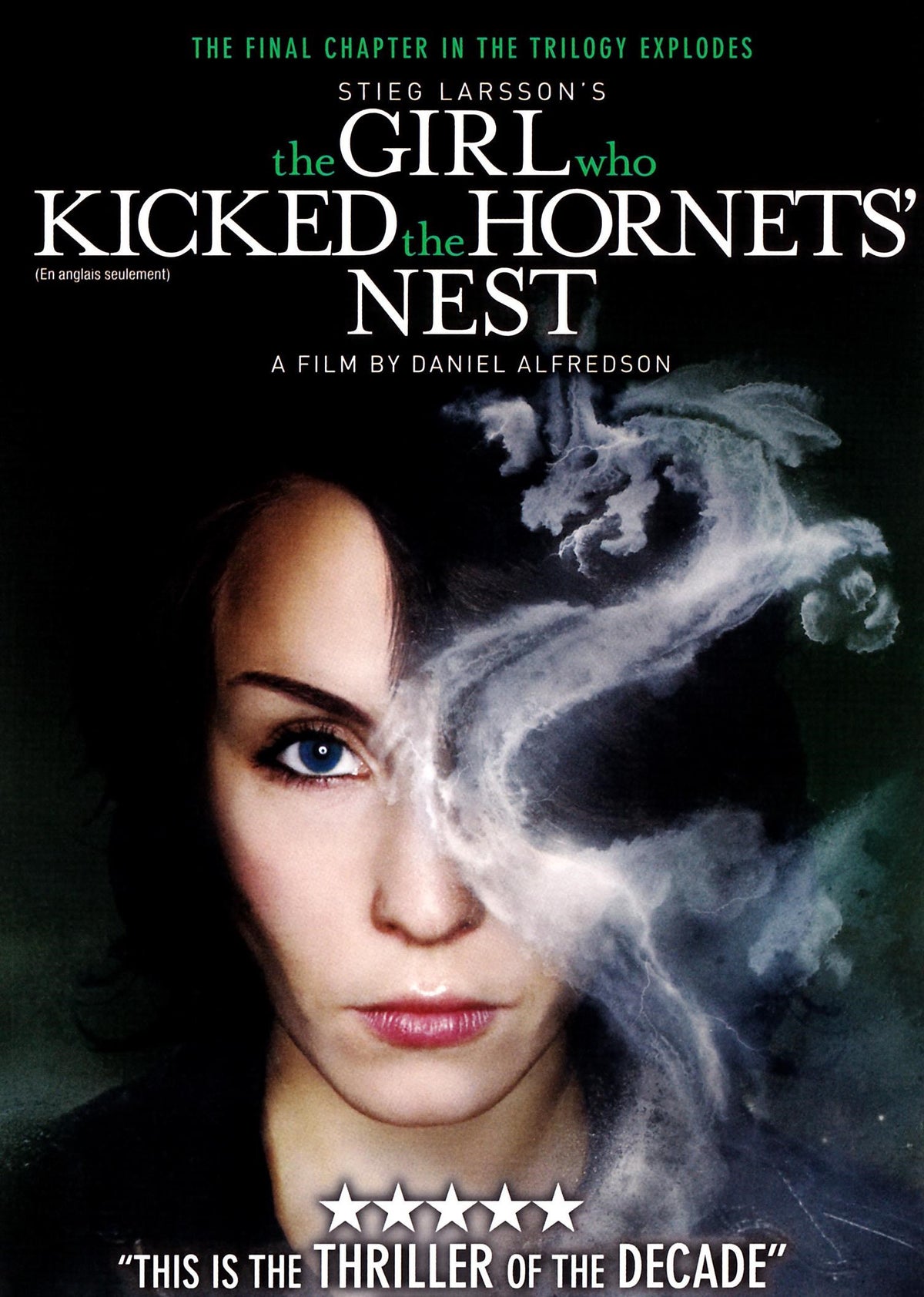 DVD of The Girl Who Kicked the Hornet's Nest mystery movie featuring Michael Nyqvist and Noomi Rapace, from rareandcollectibledvds.
