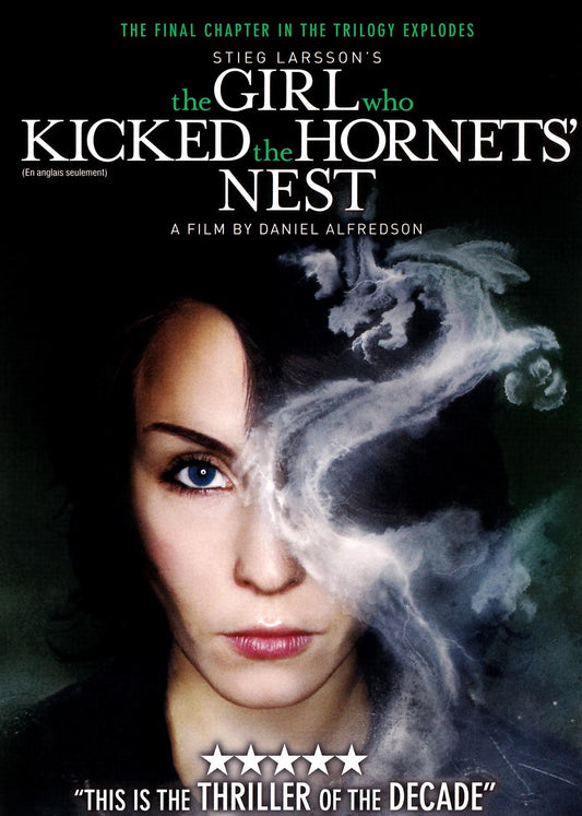 DVD of The Girl Who Kicked the Hornet's Nest mystery movie featuring Michael Nyqvist and Noomi Rapace, from rareandcollectibledvds.