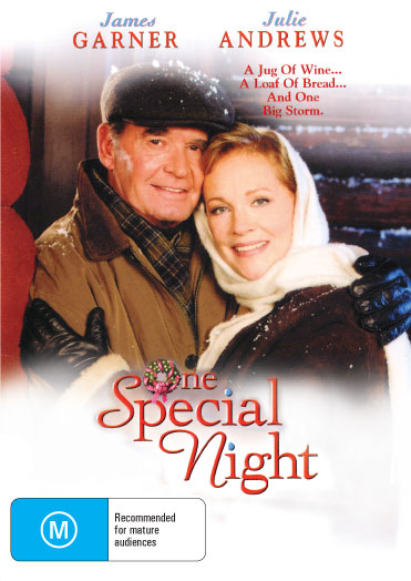 DVD cover of "One Special Night" featuring James Garner and Julie Andrews, a romantic film from Rareandcollectibledvds.