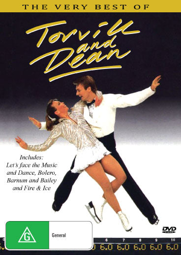 Cover image of "The Very Best Of Torvill And Dean" DVD by RareandCollectibleDVDs, featuring a skating performance scene.