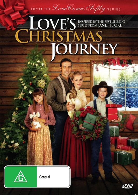 DVD cover of Love's Christmas Journey drama featuring Natalie Hall and JoBeth Williams, from rareandcollectibledvds.