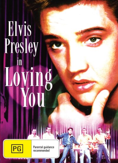DVD cover of "Loving You" musical featuring Elvis Presley and Lizabeth Scott, distributed by rareandcollectibledvds.