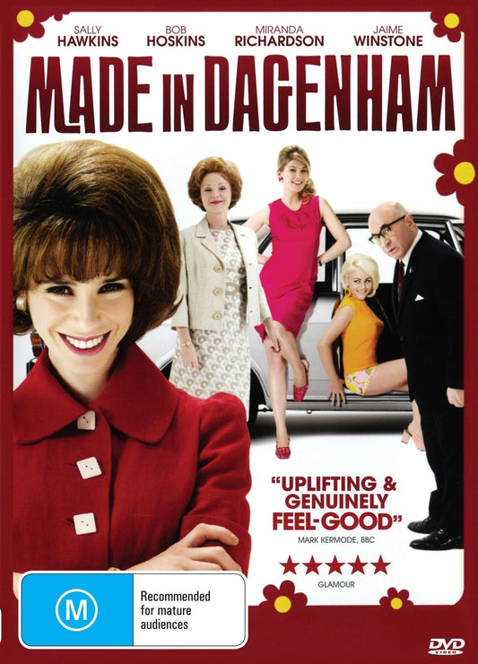 Made in Dagenham DVD featuring Sally Hawkins and Bob Hoskins, a political drama with cast members on the cover.