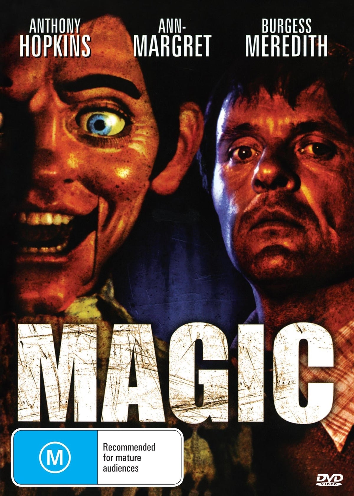DVD cover image of "Magic" drama starring Anthony Hopkins and Ann-Margret, available from rareandcollectibledvds.