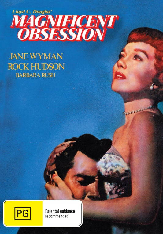 DVD of Magnificent Obsession featuring Jane Wyman and Rock Hudson, romance film from the rareandcollectibledvds collection.