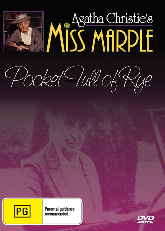 DVD cover image of Miss Marple: A Pocketful of Rye featuring Joan Hickson and Fabia Drake, in a crime mystery genre.