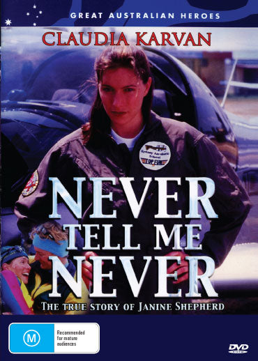 DVD of "Never Tell Me Never" drama featuring Claudia Karvan and Michael Caton, from rareandcollectibledvds.