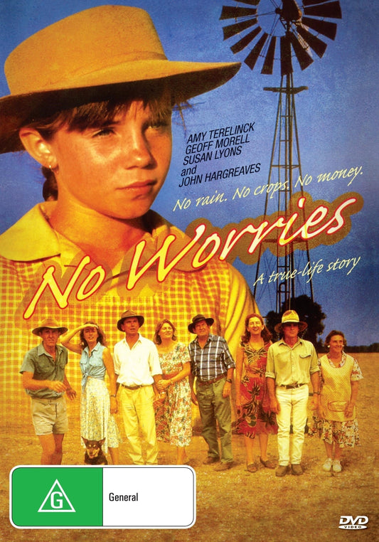 No Worries DVD featuring Amy Terelinck and Geoff Morrell, family drama, from RareandCollectibleDVDs.