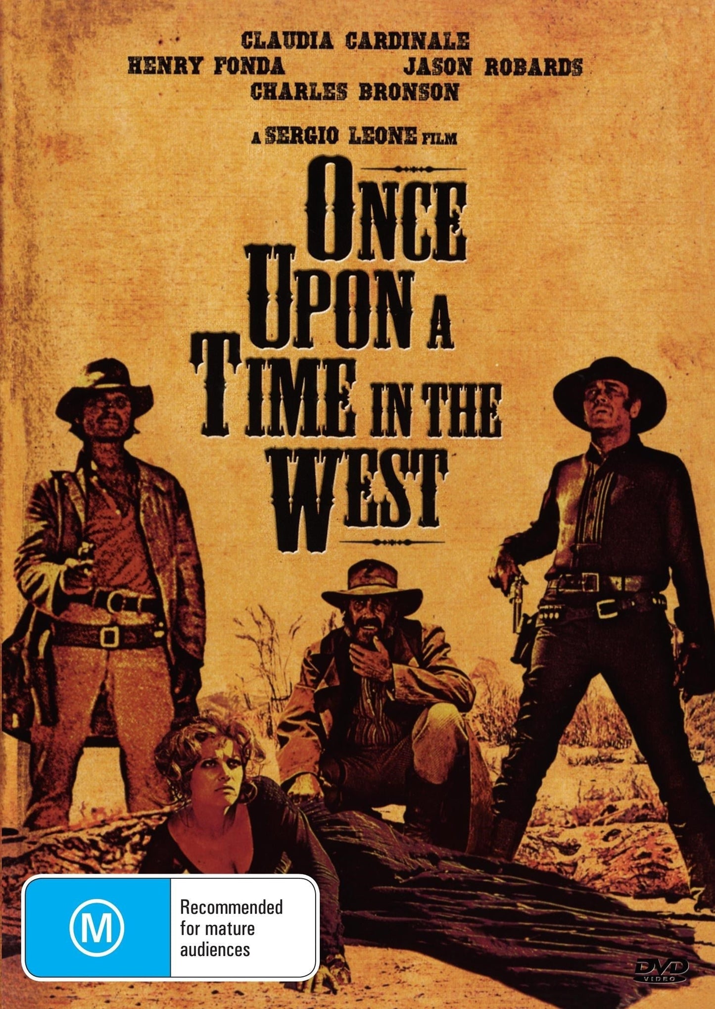 DVD of Once Upon A Time In The West featuring Henry Fonda and Charles Bronson, drama film, from RareandCollectibleDVDs.