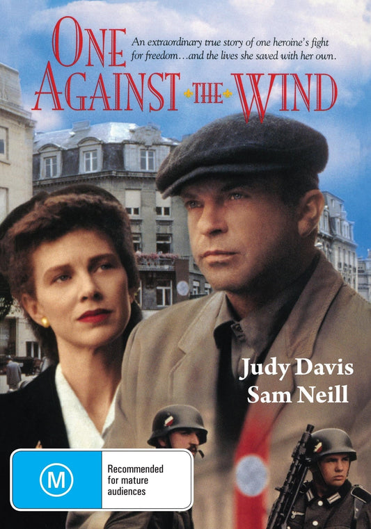 DVD cover of "One Against The Wind" featuring Judy Davis and Sam Neill, a biography film by RareAndCollectibleDVDs.