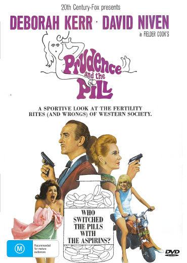 DVD cover of Prudence And The Pill, a romance film starring Deborah Kerr and David Niven, available on rareandcollectibledvds.