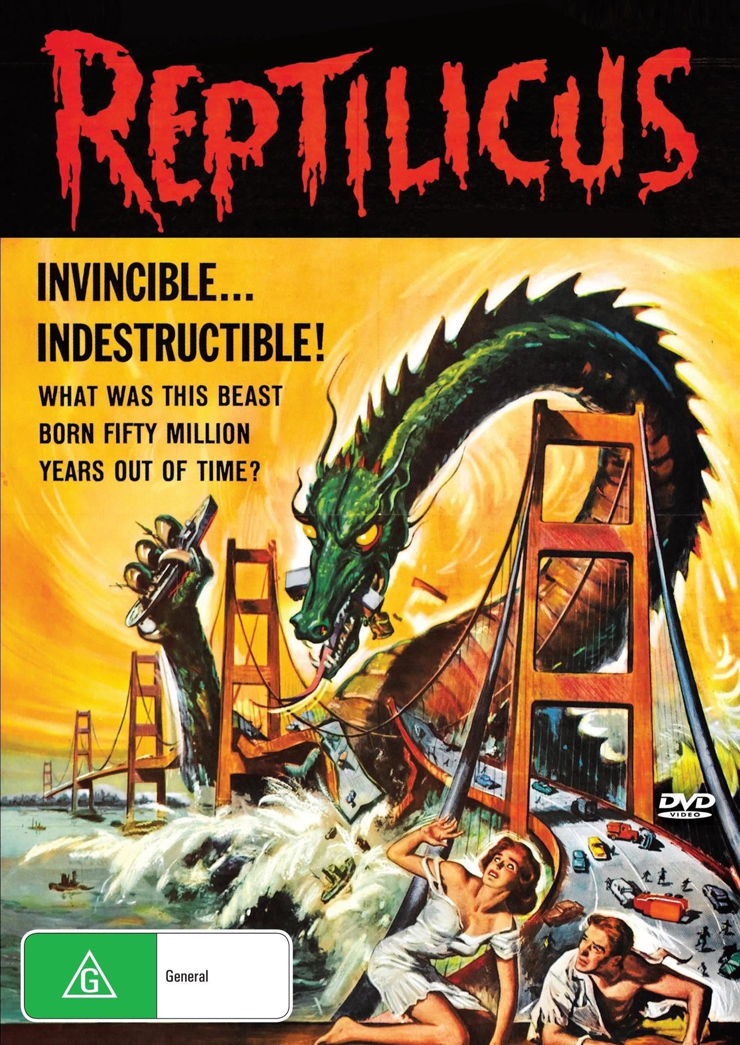 Reptilicus DVD drama featuring Bent Mejding and Asbjørn Andersen, collectible movie starring Danish actors.