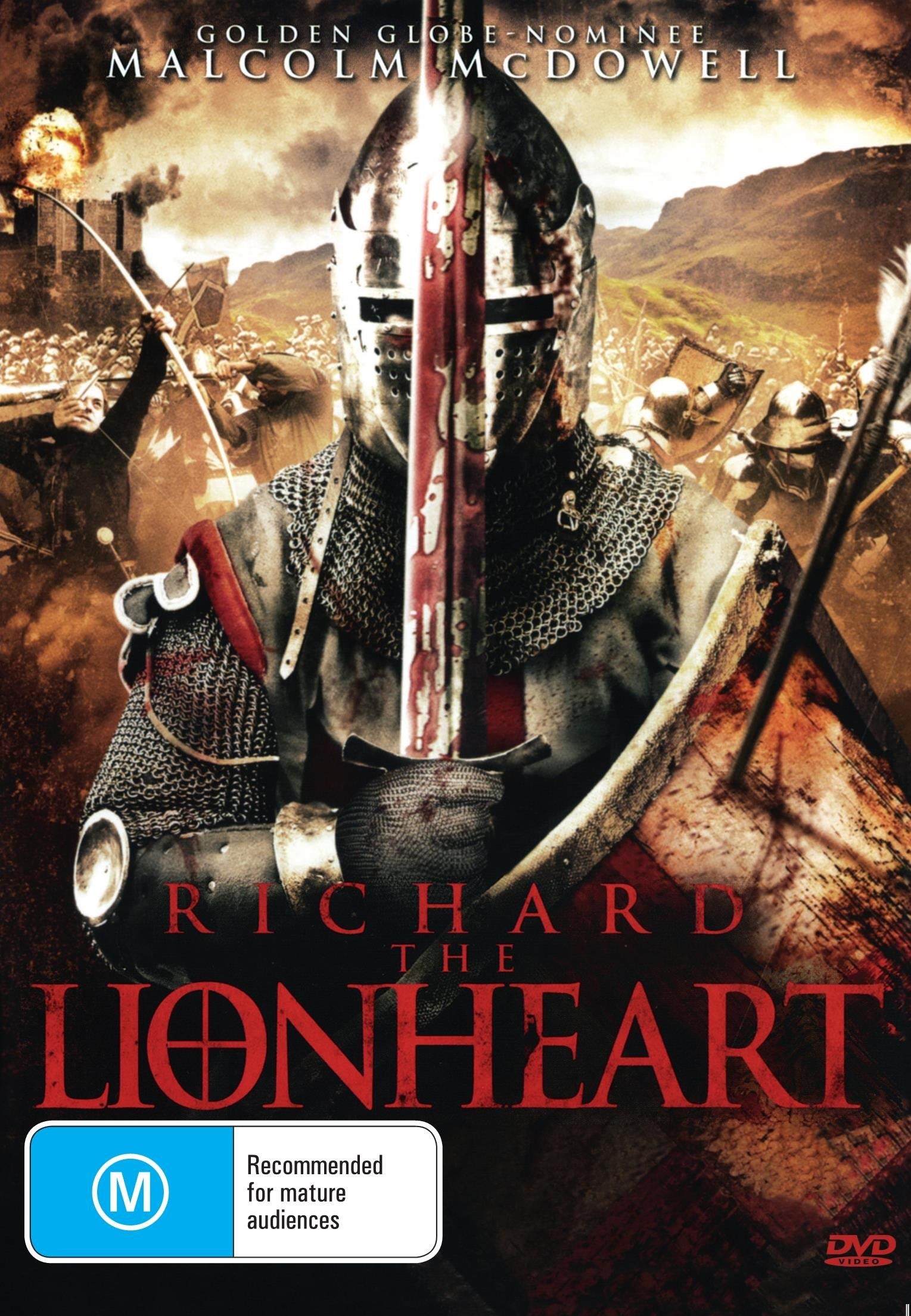 Richard the Lionheart DVD featuring action scenes with Greg Maness and Burton Perez, from RareAndCollectibleDVDs.