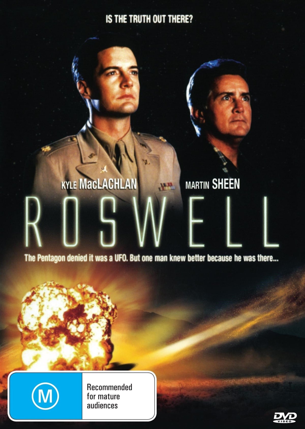 Roswell DVD drama featuring Kyle MacLachlan and Martin Sheen, collectible edition from RareandCollectibleDVDs.
