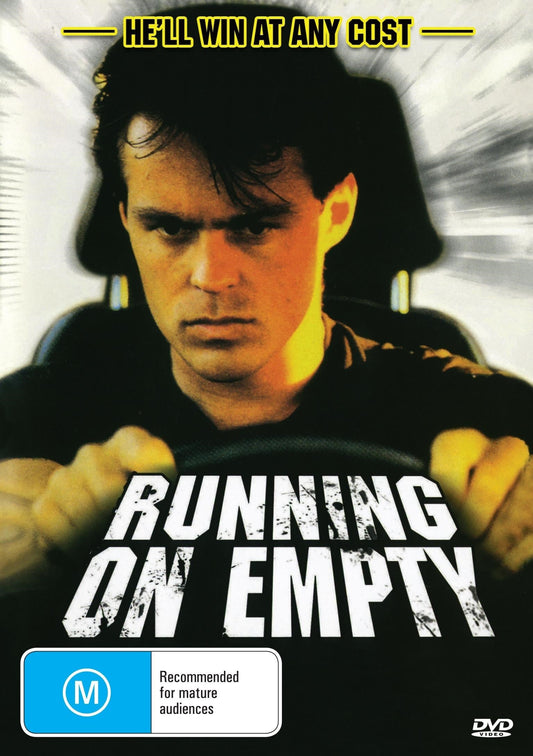 DVD cover of Running on Empty drama featuring Terry Serio and Deborah Conway, with artwork and title text visible.