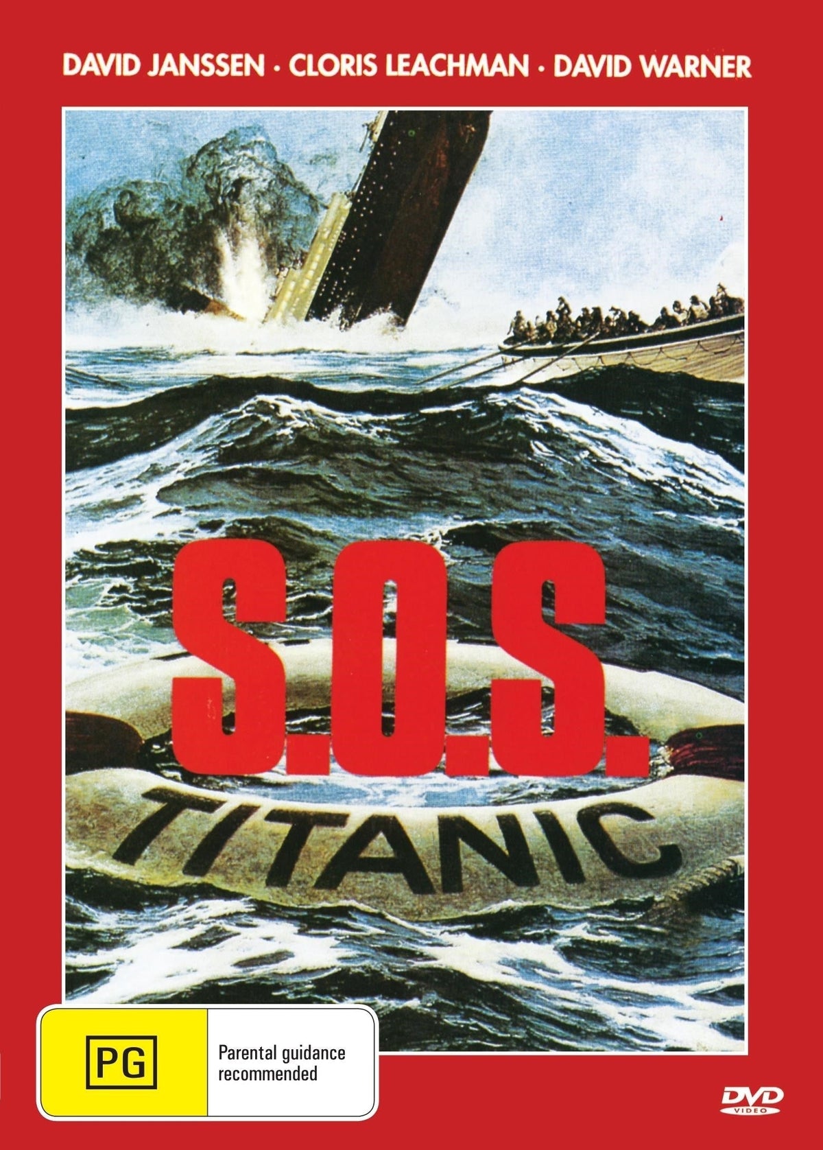 S.O.S Titanic DVD featuring David Janssen and Cloris Leachman, historical drama, collectible rareandcollectibledvds product image