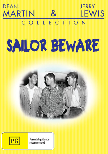 DVD cover of "Sailor Beware" featuring Dean Martin and Jerry Lewis, classic slapstick comedy from rareandcollectibledvds.