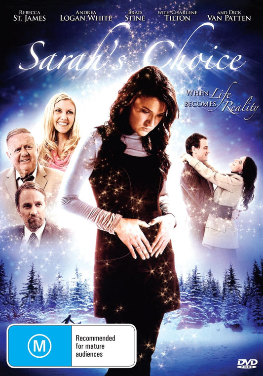 Sarah's Choice DVD drama featuring Rebecca St. James and Andrea Loga, displayed on a DVD case with artwork and title.