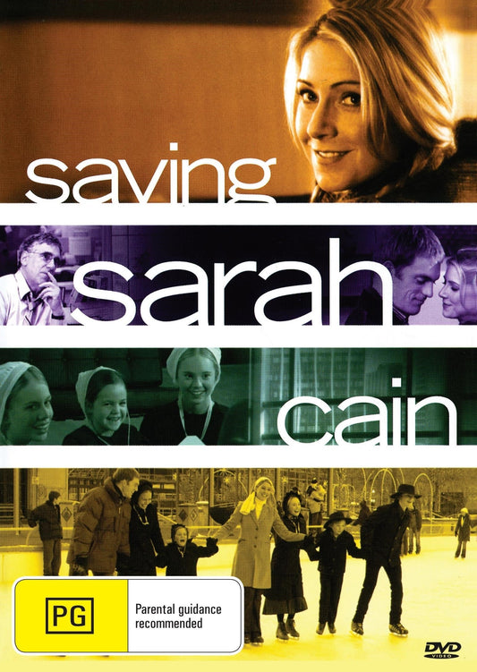 Saving Sarah Cain DVD, drama featuring Abigail Mason and Lisa Pepper, with a cover image showing the DVD case and artwork.