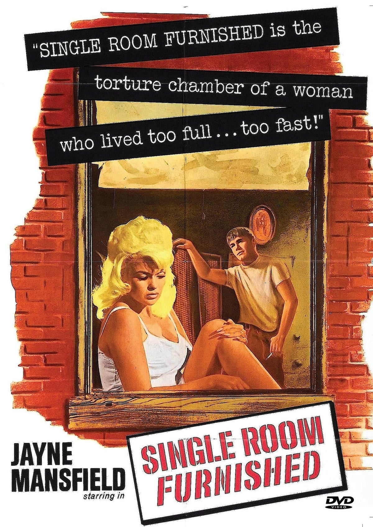 Single Room Furnished DVD drama featuring Jayne Mansfield, directed by Dorothy Keller, from rareandcollectibledvds.