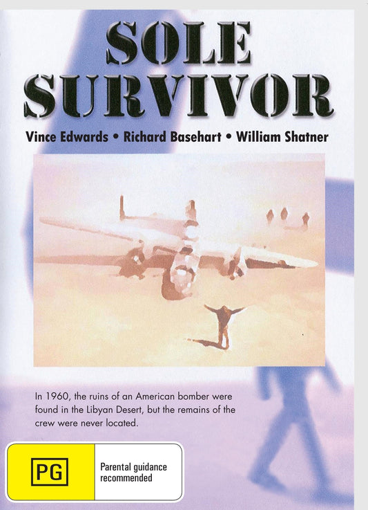 DVD of the fantasy film Sole Survivor featuring Vince Edwards and Richard Basehart, displayed on a plain background.