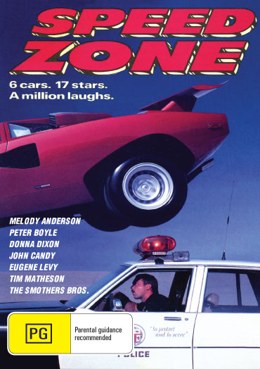 Speed Zone DVD featuring Peter Boyle and Donna Dixon, sports comedy film from the rareandcollectibledvds collection.