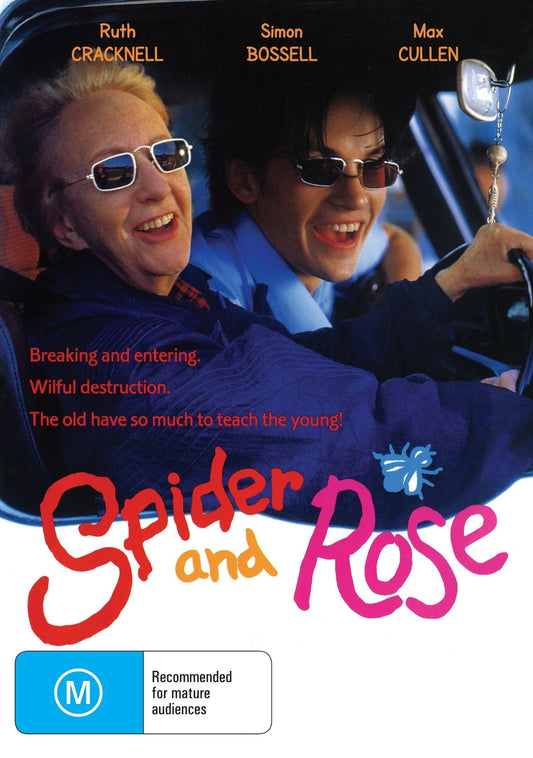 DVD cover featuring "Spider & Rose" comedy with Ruth Cracknell and Simon Bossell, from rareandcollectibledvds.
