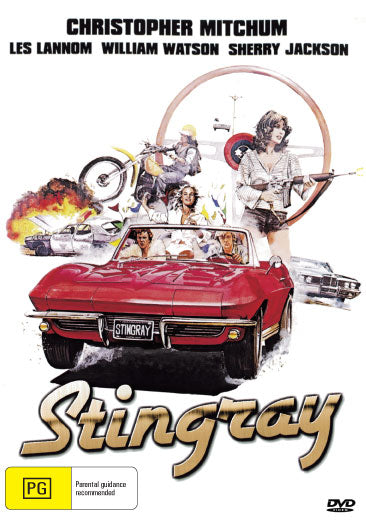 Stingray on DVD featuring crime drama with Christopher Mitchum and Les Lannom, from rareandcollectibledvds collection.