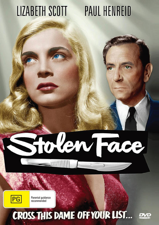 Stolen Face DVD featuring crime drama with Paul Henreid and Lizabeth Scott, collectible film from rareandcollectibledvds.