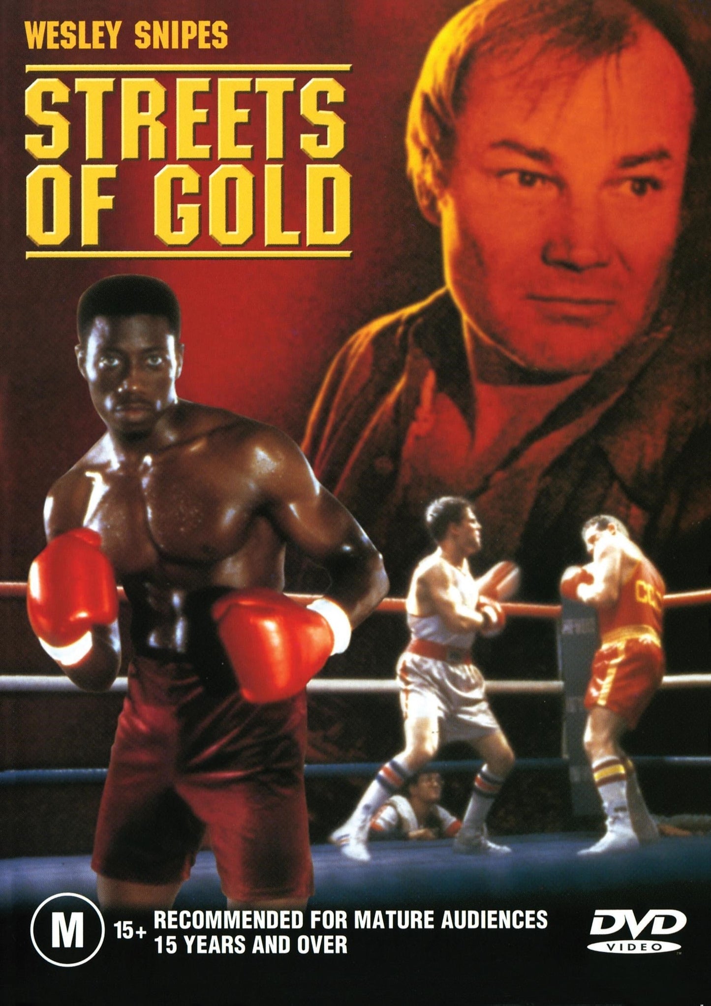 DVD cover of Streets of Gold drama featuring Klaus Maria Brandauer and Adrian Pasdar, with character scenes and title text.