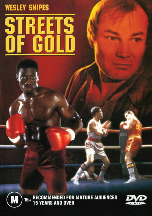 DVD cover of Streets of Gold drama featuring Klaus Maria Brandauer and Adrian Pasdar, with character scenes and title text.