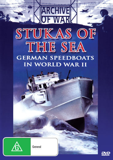 DVD cover of "Stuka's Of The Sea" war documentary by rareandcollectibledvds, featuring vintage military aircraft and naval scenes.