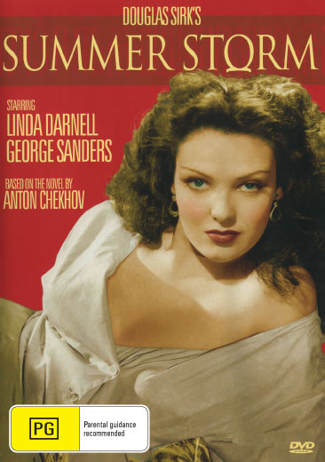 Summer Storm DVD featuring crime drama with Linda Darnell and George Sanders, from Rare and Collectible DVDs.