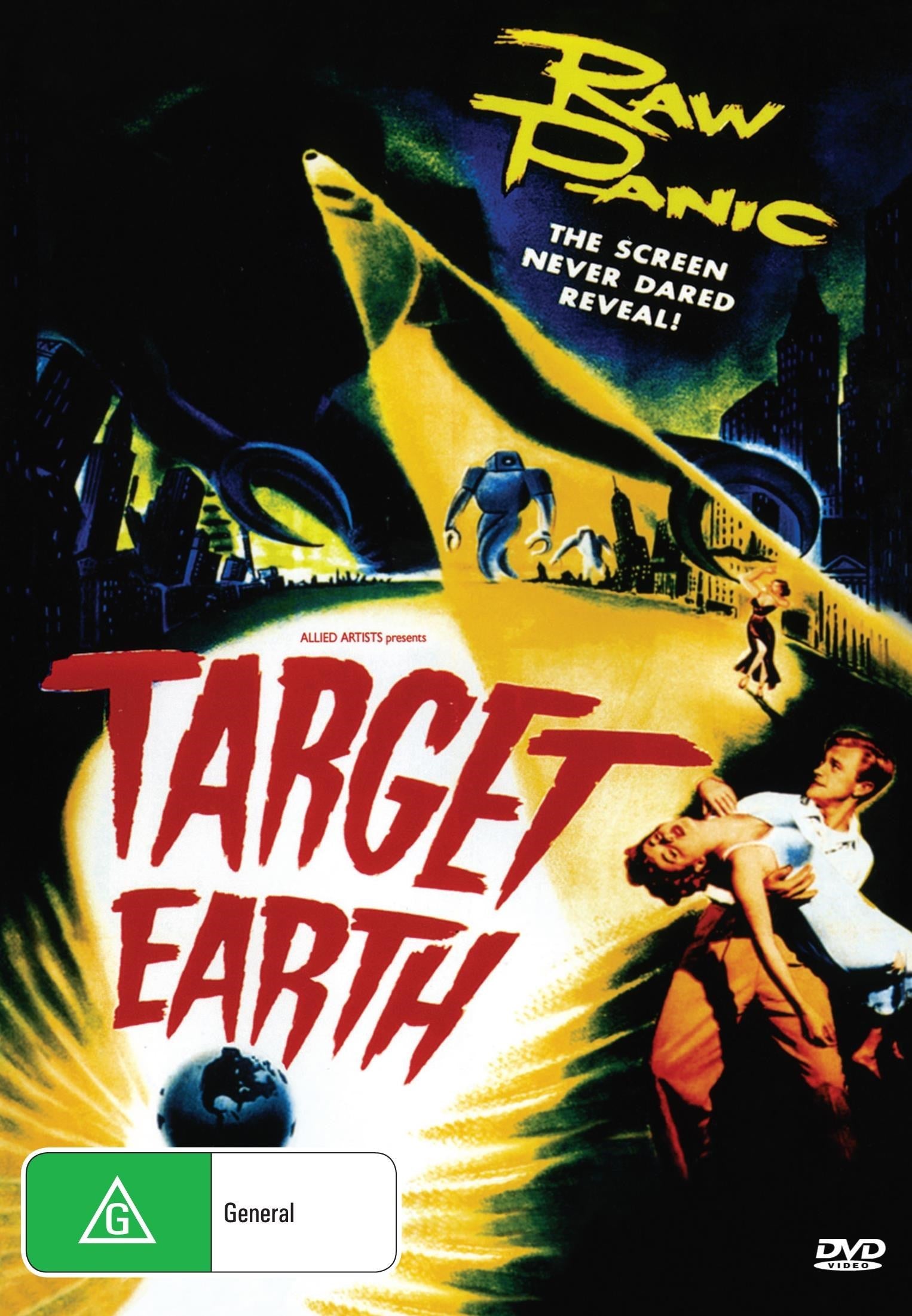 Target Earth DVD featuring horror starring Richard Denning and Kathleen Crowley, from Rare and Collectible DVDs