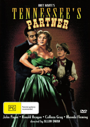 DVD cover of Tennessee's Partner featuring John Payne and Ronald Reagan, drama film from Rare and Collectible DVDs.