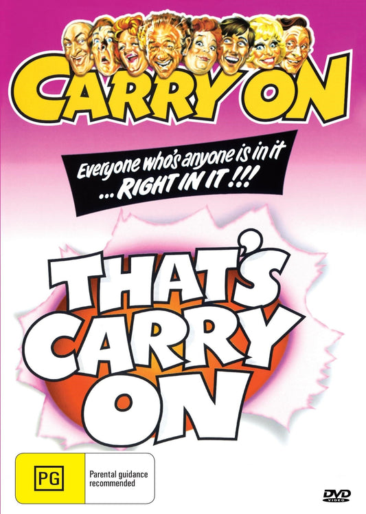 That's Carry On DVD comedy featuring Kenneth Williams and Barbara Windsor, with a colorful cover image.