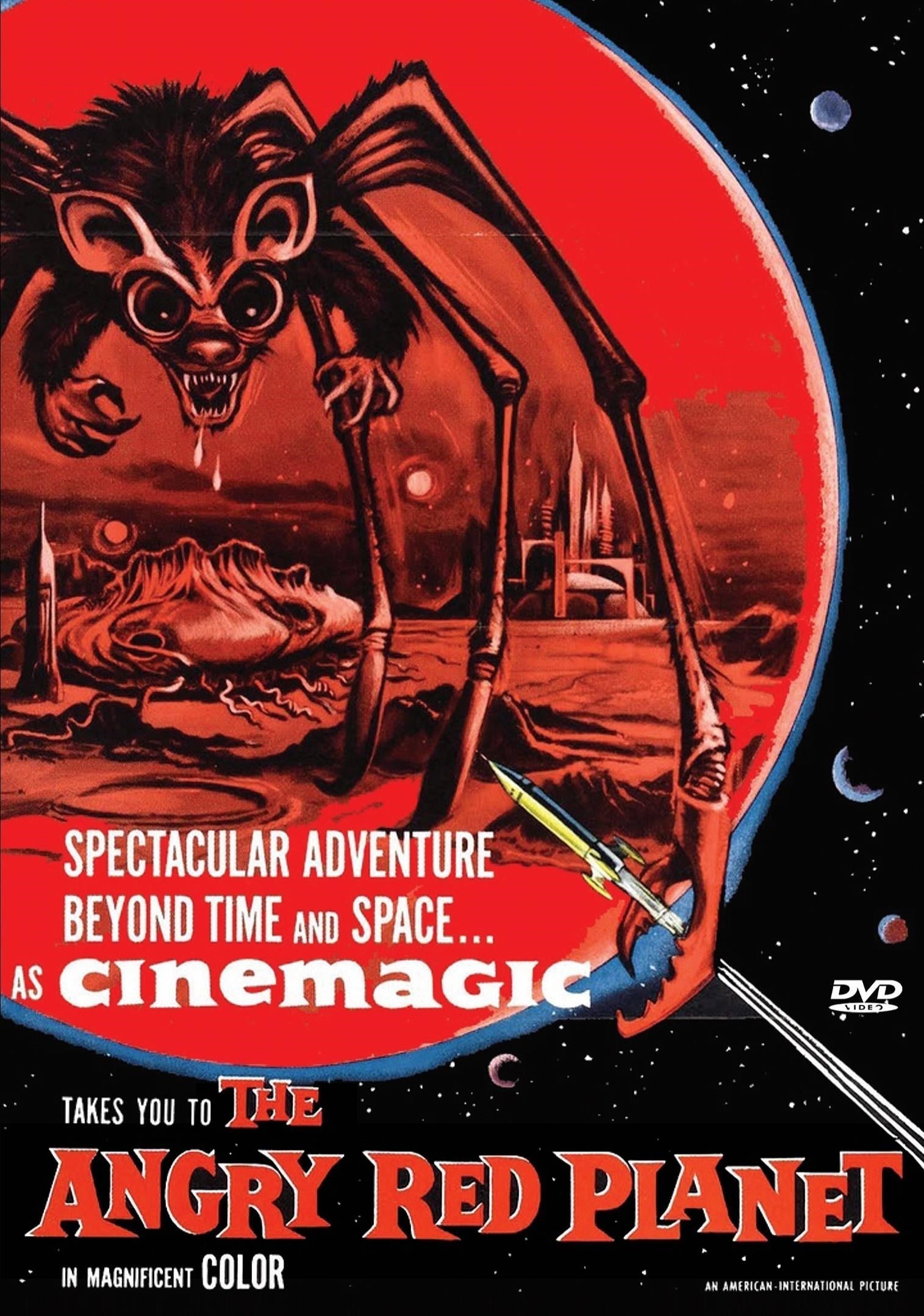 DVD cover of The Angry Red Planet horror film featuring Gerald Mohr and Nora Hayden, from Rare and Collectible DVDs.