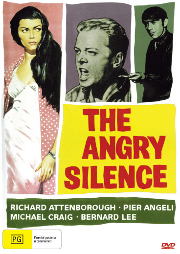 DVD cover of The Angry Silence drama featuring Richard Attenborough and Pier Angeli, available from RareAndCollectibleDVDs.