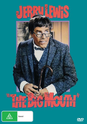 DVD cover image of "The Big Mouth" crime film starring Jerry Lewis and Harold J. Stone, from RareAndCollectibleDVDs.