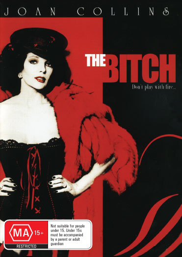 DVD cover of "The Bitch," a romance film starring Joan Collins and Antonio Cantafora, from rareandcollectibledvds.