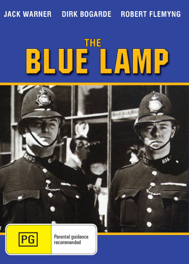 The Blue Lamp DVD featuring crime drama with Jack Warner and Dirk Bogarde, image showing the film cover from rareandcollectibledvds.
