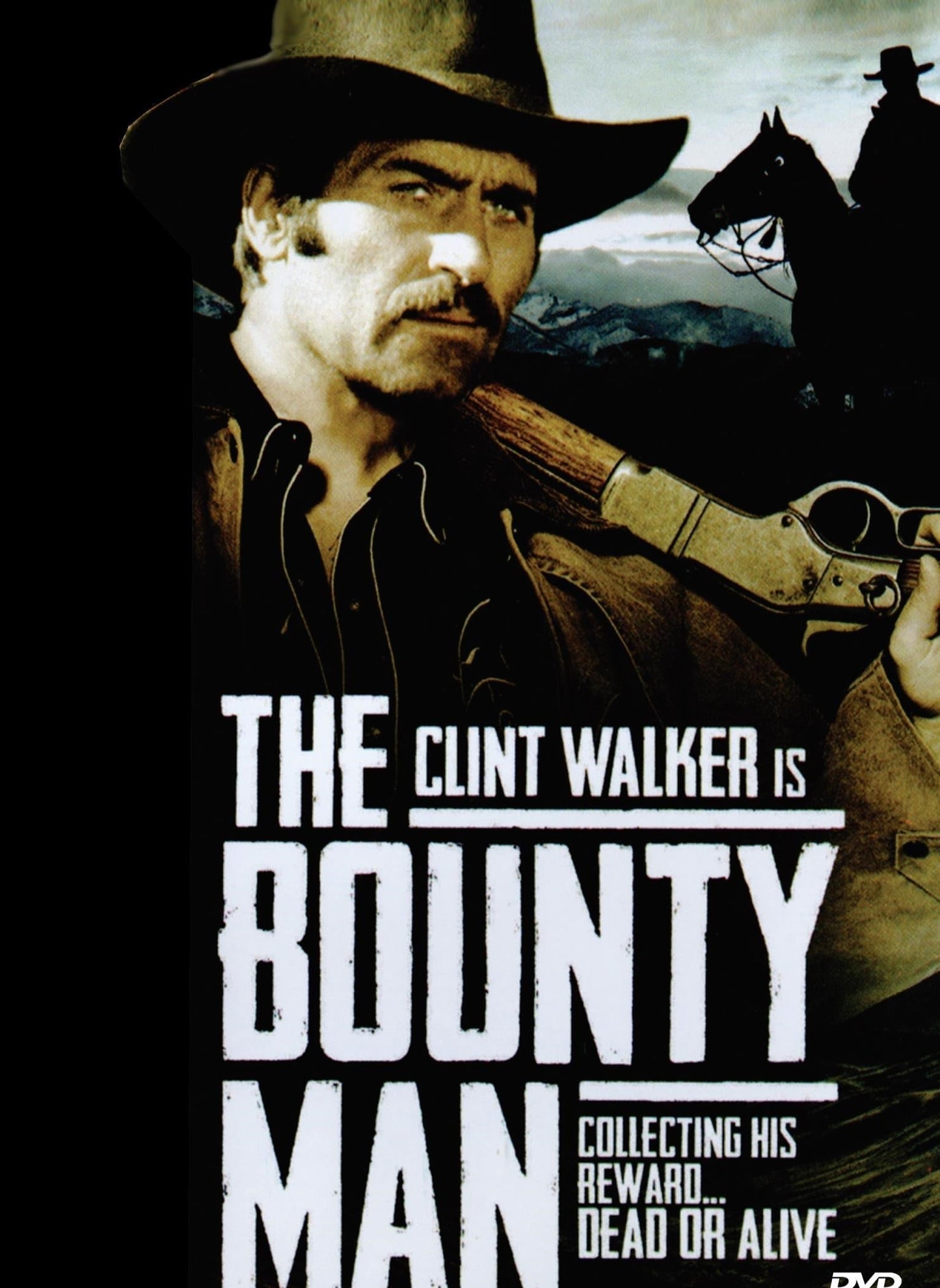 DVD cover image of the Western film The Bounty Man starring Clint Walker and Richard Basehart, available from Rareandcollectibledvds.